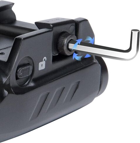 Pistol Light Black 300 Lumens Compact Aluminum Weaponlight Tactical Flashlight LED Illuminator with Adjustable Picatinny Rail Mount for Handguns or Pistols in Saudi Arabia