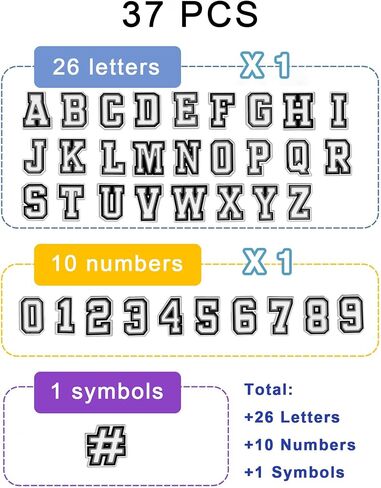 Letters Shoe Charms A-Z Letter Pins And 0-9# Numbers Shoe Charm Wristband Shoes Accessories for Boys Girls Adults Gifts in Saudi Arabia