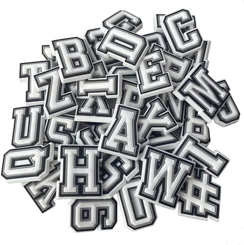 Letters Shoe Charms A-Z Letter Pins And 0-9# Numbers Shoe Charm Wristband Shoes Accessories for Boys Girls Adults Gifts in Saudi Arabia