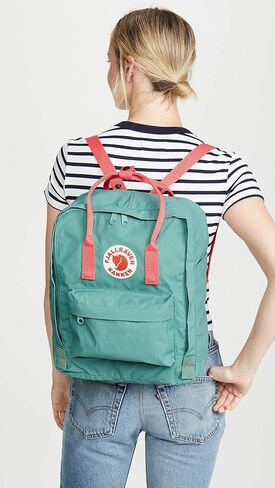 Fjallraven Women's Kanken Backack, Frost Green/Peach Pink, One Size in Saudi Arabia