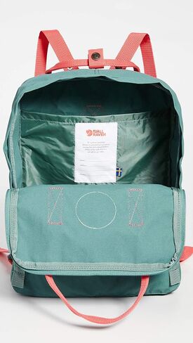 Fjallraven Women's Kanken Backack, Frost Green/Peach Pink, One Size in Saudi Arabia
