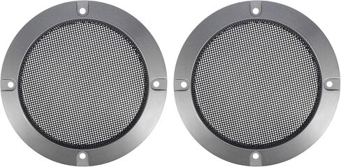 X AUTOHAUX 2pcs 4" Orange Car Audio Speaker Cover Mesh Subwoofer Grill Horn Glossy Guard Protector in Saudi Arabia