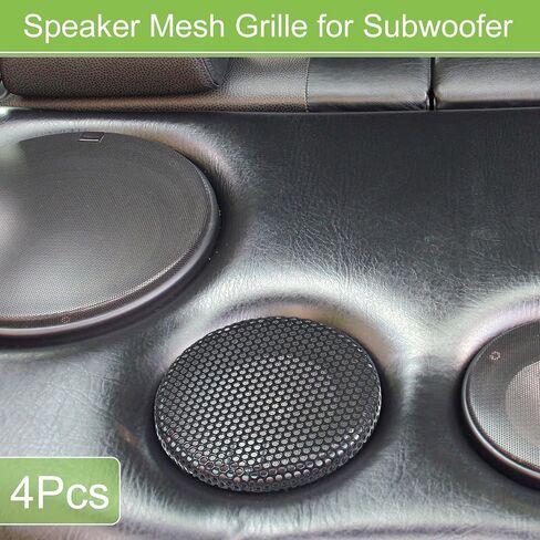 ACROPIX Universal 5.5 Inch Speaker Grills Mesh for Audio Subwoofer 142x6.5mm Grille without Frame Black - Pack of 4 in Saudi Arabia