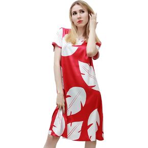 PROCOS Leaf Dress Hawaiian Princess Anime Cosplay Red and White Christmas Costume Casual Daily Dresses