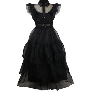 Wednesday Dress Costume Cosplay for Women Halloween Outfit