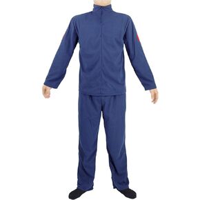 Cosplay Costume Sets for Jonin Uniform Adults Clothes with Zip Stand Collar Blue S-XXL (M)
