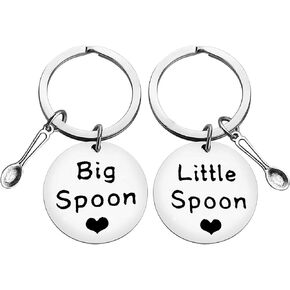 Valentine's Day Jewelry Couple Keychain Gift Spoon Theory Jewelry Spoonie Keyring Gift Chronic Illness Gift Chronic Fatigue Self Care Awareness Jewelry Encouragement Gifts Anniversary Birthday Gift