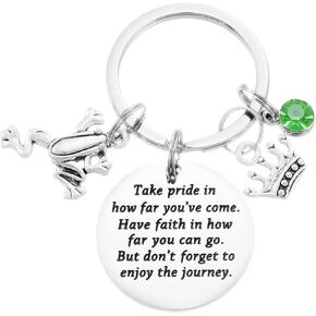 HUTIMY Frog Gift Ideas For Men Women Adults Frog Lovers Keychain Jewerly Frogs Charm Stuff Inspire Cute Frog Keychain