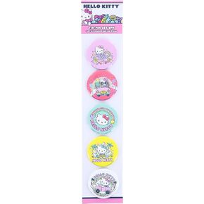 Sanrio Hello Kitty Pretty Pastels 5-Piece Tin Pin Button Set