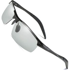MOTELAN Men's Photochromic Polarized UV400 Sunglasses for Outdoor Fishing Golf Beach Baseball Sports