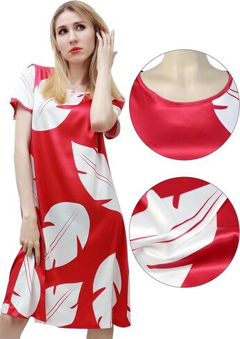 PROCOS Leaf Dress فستان أميرة هاواي التنكري باللونين الأحمر والأبيض لعيد الميلاد فساتين يومية غير رسمية in Kuwait