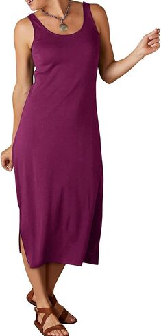 Women's Organic Midi Tank Dress in Saudi Arabia