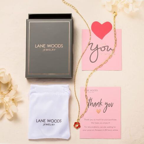 لين وودز القلائد الذهبية اللذيذة: قلادة قلادة للنساء العصرية طويلة مطلية بالذهب لطيف القلائد المختنق للفتيات في سن المراهقة هدايا المجوهرات العصرية للنساء أمي أنثى صديق ابنة 16 "+3" in Kuwait