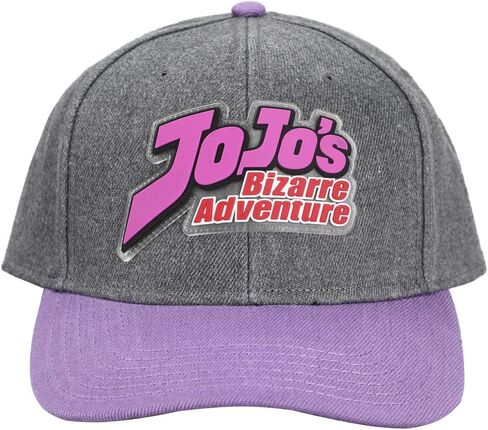 JoJo's Bizarre Adventures Anime Cartoon Logo Under Bill Art Snapback Hat Grey in Saudi Arabia