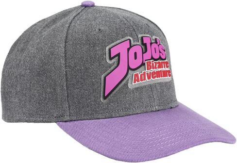 JoJo's Bizarre Adventures Anime Cartoon Logo Under Bill Art Snapback Hat Grey in Saudi Arabia