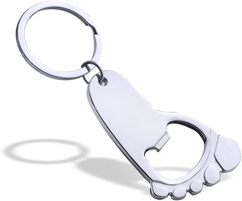 سلسلة مفاتيح من خليط معدني من خليط معدني لفتاحة زجاجات هدية للآباء الجدد، فضي، M in Kuwait