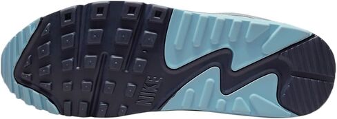 Nike Air Max 90 Men's Shoes (Pure Platinum/Worn Blue, us_Footwear_Size_System, Adult, Men, Numeric, Medium, Numeric_9_Point_5) in Saudi Arabia