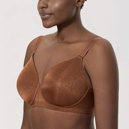 DELIMIRA Women's Wireless Plus Size Seamless Full Coverage Lightly Padded Bra in Saudi Arabia