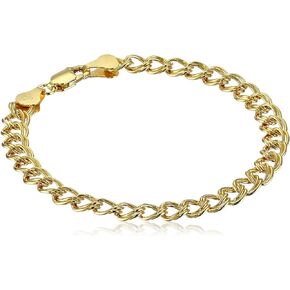 Amazon Essentials Sterling Silver Double-Link Chain Bracelet