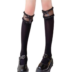 Ladies Women Sweet Medium Lace Socks Knee High Socks Calf Socks for women