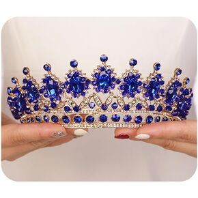 Crystal Tiaras for Women Princess Crown Wedding Tiaras and Crowns for Women Tiaras for Girls Birthday Party Bride Tiara for Prom Halloween Costume