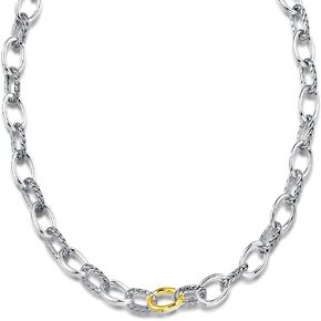 UNY JEWEL Jewelry Make a Statement with Foxtail Link Chain Necklace Designer Brand Inspired Women Valentine Christmas Gifts