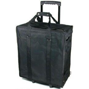 Display and Fixture Store Black Water Resistant Canvas Jewelry Tray Carrying Case - Holds 17 1" Trays