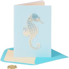 بطاقة عيد ميلاد سعيد من NIQUEA.D، يونيكورن أبيض، طبقات ليزر (NB-0026)