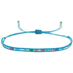 SHINUS BOHO Bead Bracelets For Women Trendy Fashion Handmade Wax Rope Chain Holiday Y2K Party Jewelry Friendship Gifts