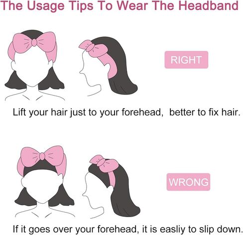8 Pcs Pink Spa Headband, Bow Hair Band, Soft Coral Fleece Makeup Headband, Hair Band for Washing Face, Headbands for Women Makeup, Skincare Headbands for Face Washing Shower Yoga Skin Care in Saudi Arabia