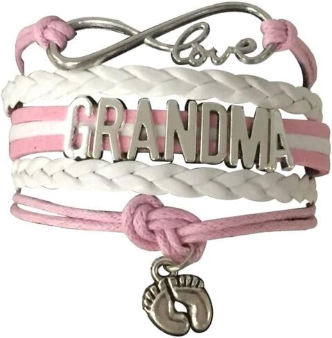 Infinity Collection Grandma Charm Bracelet, Grandma Jewelry- Gift for New Grandmas, Gender Reveal, Mother's Day Present in Saudi Arabia