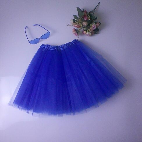 Women's Tulle Skirt Elastic Waist Tutu Skirts Tutus Skirts and Heart Sunglasses for Women in Saudi Arabia
