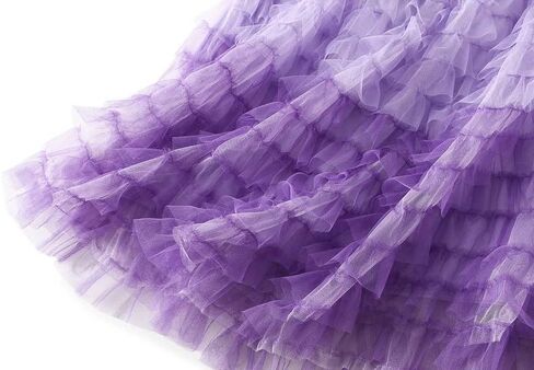Women's Casual Gradient Color Layered Mesh Cake Skirts Multi-Layered High Waist Gauze Skirt in Saudi Arabia
