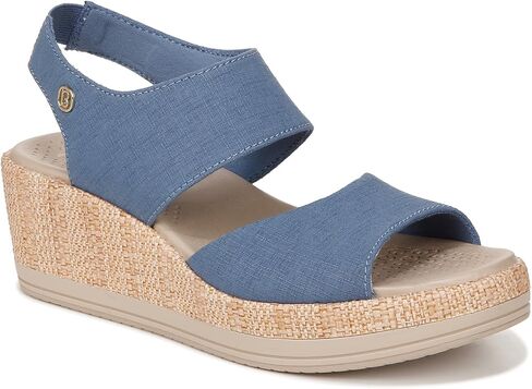 BZees Women's Reveal Ankle Strap Wedge Sandal in Kuwait