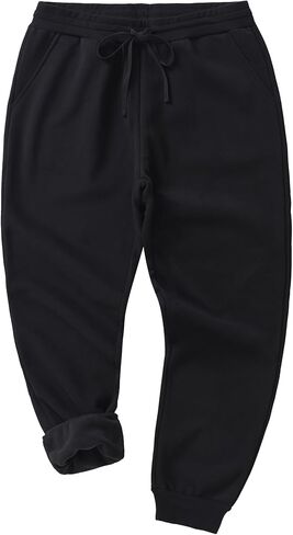 Weintee Men's Fleece Pants Sherpa Lined Sweatpants for Winter in Saudi Arabia