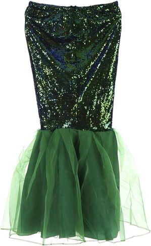 فستان نسائي طويل للهالوين بدون أكمام برباط هالترنيك بدون ظهر مرقع أزياء تنكرية حورية البحر in Kuwait