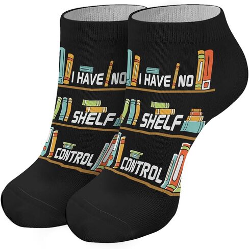 CARBAC Book Reader I Have No Shelf Control Womens Low Cut Socks Liner Women's Socks in Saudi Arabia