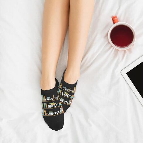 CARBAC Book Reader I Have No Shelf Control Womens Low Cut Socks Liner Women's Socks in Saudi Arabia