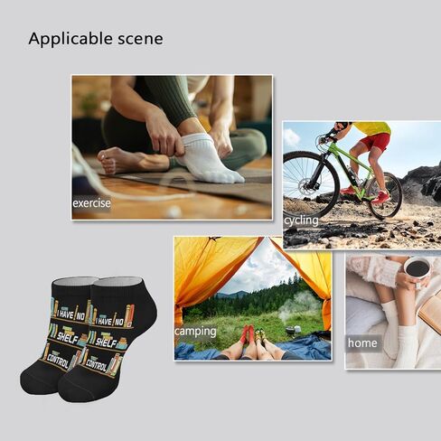 CARBAC Book Reader I Have No Shelf Control Womens Low Cut Socks Liner Women's Socks in Saudi Arabia