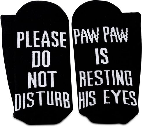 TSOTMO 2 Pairs Papaw Socks Father Grandpa Grandfather Gift Novelty Crew Socks For Daddy New Dad Gift Best Dad Gift in Saudi Arabia