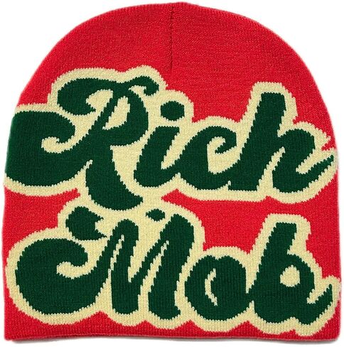 KELEBB Women Beanie Winter Warm Beanies Men Casual Skullies Outdoor Y2K Acrylic Knitted Hat Fashion Hip hop Trend Beanie，Rose Green in Saudi Arabia