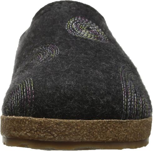 HAFLINGER Women's Gz Spirit Charcoal Clogs-and-Mules-Shoes in Saudi Arabia