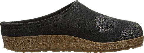 HAFLINGER Women's Gz Spirit Charcoal Clogs-and-Mules-Shoes in Saudi Arabia
