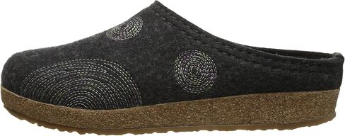 HAFLINGER Women's Gz Spirit Charcoal Clogs-and-Mules-Shoes in Saudi Arabia