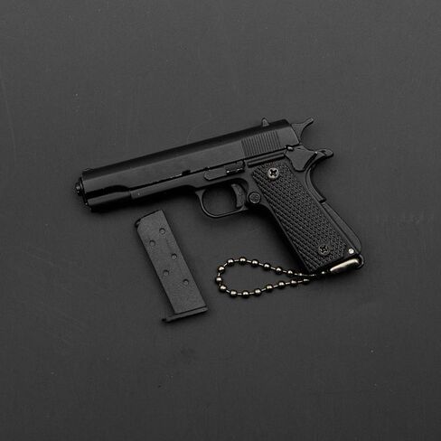 1911 Keychain Mini Tactical Key chain Tiny Pendant for Ornament Collection Gift for Men Army Fan (Black) in Kuwait