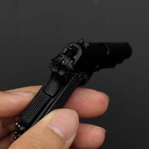 1911 Keychain Mini Tactical Key chain Tiny Pendant for Ornament Collection Gift for Men Army Fan (Black) in Kuwait