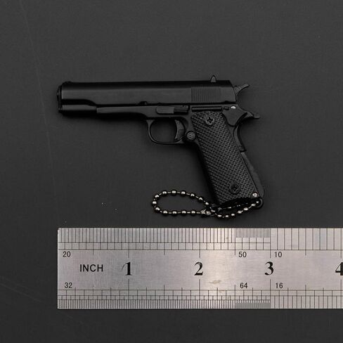1911 Keychain Mini Tactical Key chain Tiny Pendant for Ornament Collection Gift for Men Army Fan (Black) in Kuwait