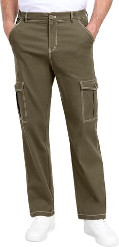 بنطال Sailwind الرجالي Wild Cargo ملائم بشكل مريح وخياطة متباينة in Kuwait