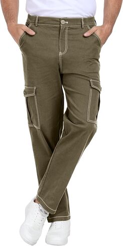 بنطال Sailwind الرجالي Wild Cargo ملائم بشكل مريح وخياطة متباينة in Kuwait