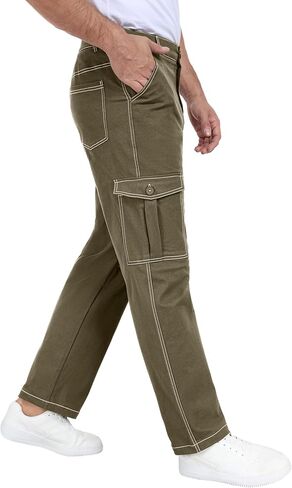 بنطال Sailwind الرجالي Wild Cargo ملائم بشكل مريح وخياطة متباينة in Kuwait